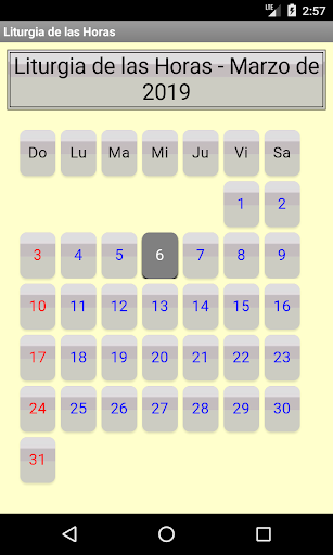 Android application Liturgia de las Horas screenshort