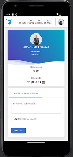 Android application iProfessor screenshort
