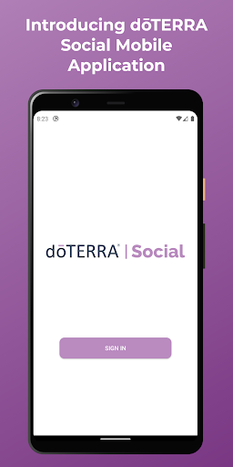 Android application doTERRA Social screenshort