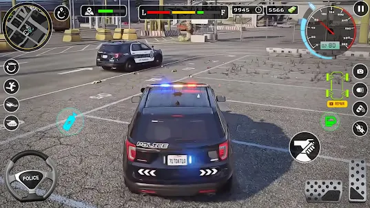 警察の車のゲーム: 警官ゲーム