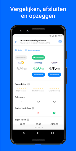 Swift.Online Verzekeringen Screen 3