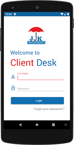Android application JK Investments screenshort