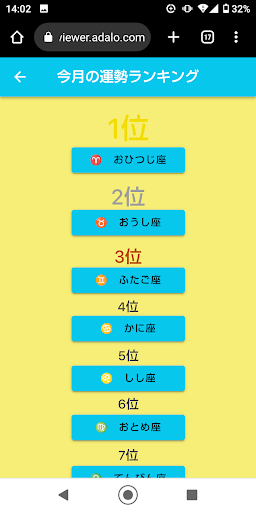 太陽と月と星のAI占い Screen 2