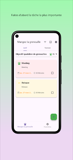 Aperçu de l'application