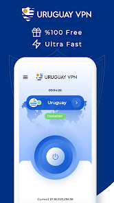 Captura de Pantalla 1 VPN Uruguay - Get Uruguay IP android