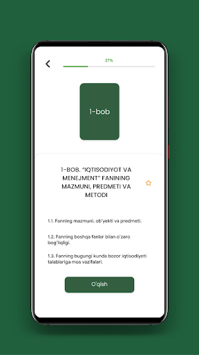 Iqtisodiyot va Menejment Screen 2