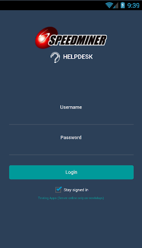 Android application SPEEDHELP screenshort