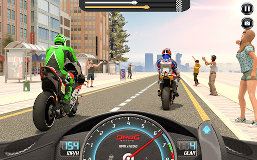 Moto Bike Drag Rival Race Screen 2