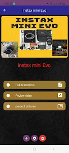 instax mini Evo camera Guide