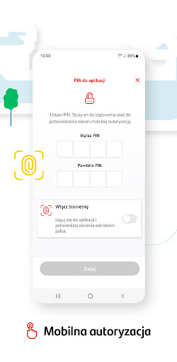 Screenshot of Santander mobile