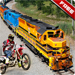 Cover Image of Descargar Stunt Bike vs Speed Train Game 1.0 APK