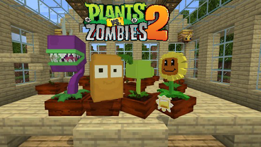 Plants Vs Zombie Bedrock Add-on Minecraft Mod