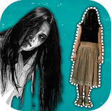 Halloween ghost photo stickers icon