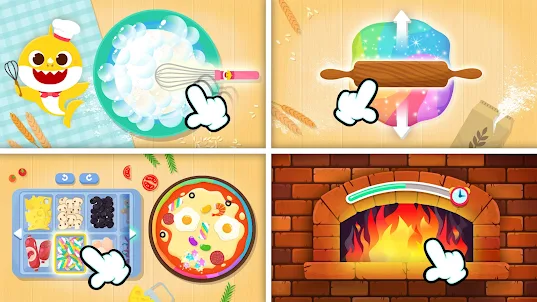 아기상어 피자 만들기: 유아 요리 음식 놀이 게임