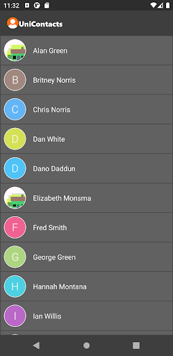 UniContacts: Large Contacts Screen 3