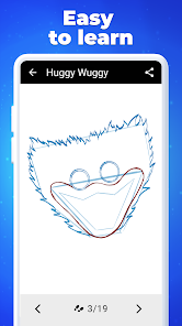 Screenshot 16 How to draw Huggy Wuggy android