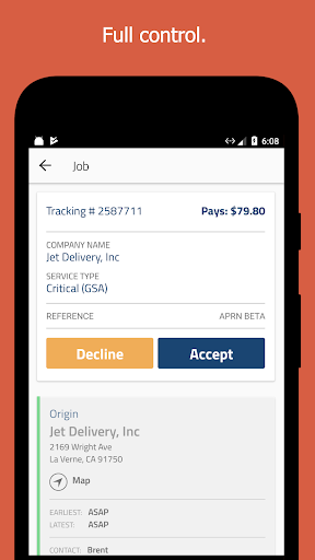 Jet Delivery Screen 3