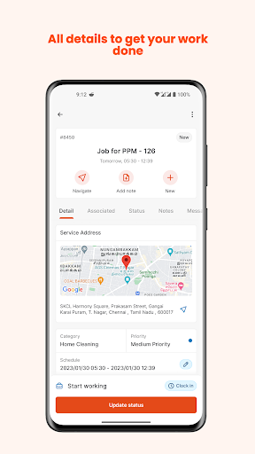 Screenshot of Zuper - Field Service App