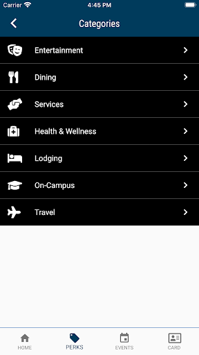 VIU Alumni Perks Screen 2