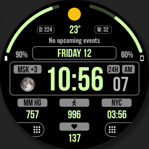WFP 202 Digital watch face Logo
