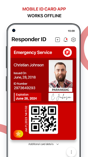 Android application Responder ID: First Responders screenshort