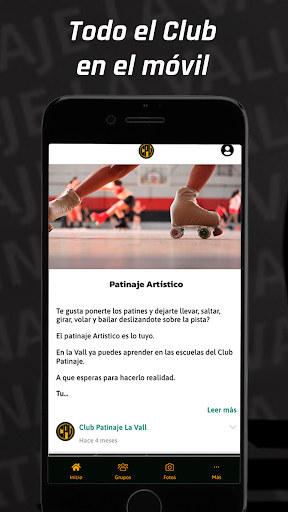 Android application Club Patinaje La Vall screenshort