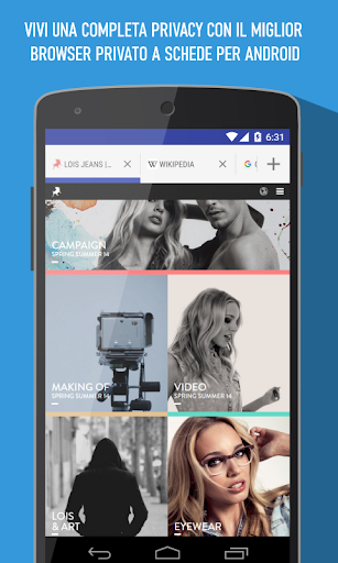 Anteprima dell'app