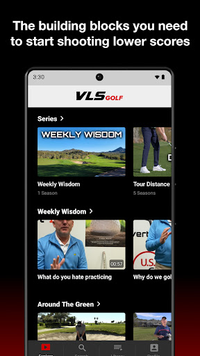 VLS Golf Academy Screen 2
