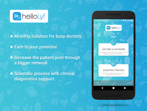 Android application Hellolyf for Doctors screenshort