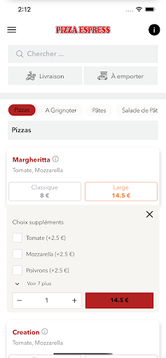 Pizza Espress Screen 3
