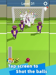 Straight Strike - 3D soccer shot game