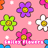 Smiley Flowers Theme +HOME icon