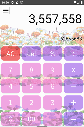 Android application Cute Personalized Calculator - screenshort