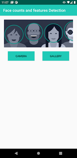 Android application Face emotion detection screenshort