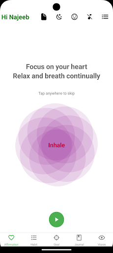 Android application Lifesaylor Affirmation screenshort