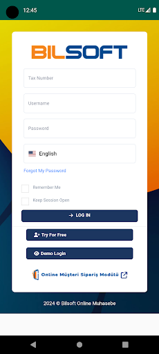 Android application Accounting Online Program screenshort
