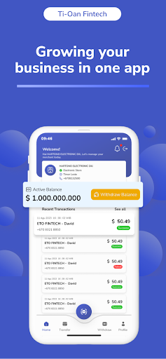Android application Ti-Oan Merchant screenshort