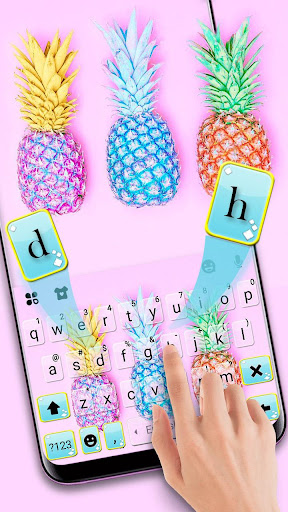 Android application Colorful Pineapples Keyboard T screenshort
