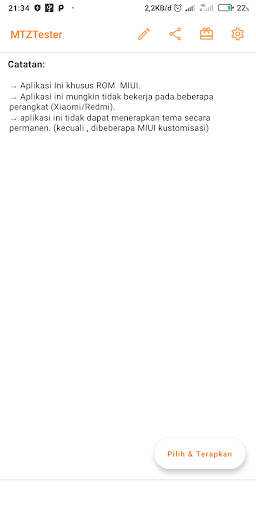 Android application MTZ Tester - Apply MIUI Theme screenshort