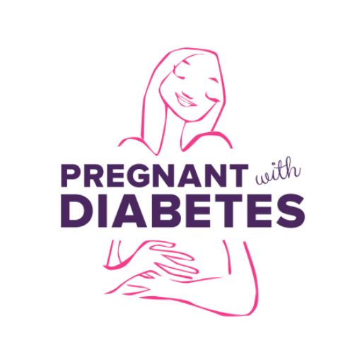 Pregnant with diabetes logo