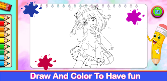 Baixar Anime Coloring - Colorir para PC - LDPlayer