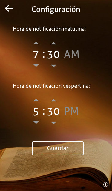 Android application Devocionales Diarios screenshort
