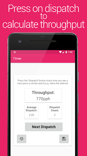 Dispatch Timer Screen 2