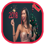 New year photo 2018 frames icon