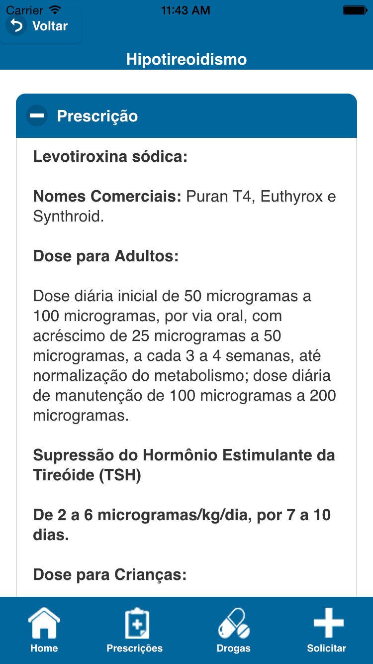 Android application Prescrições em Endocrinologia screenshort