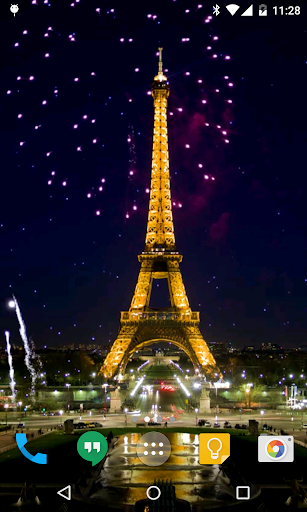 Android application Fireworks in Paris Wallpaper screenshort