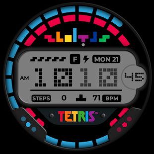Tetris™ Retro Watch Face Screenshot