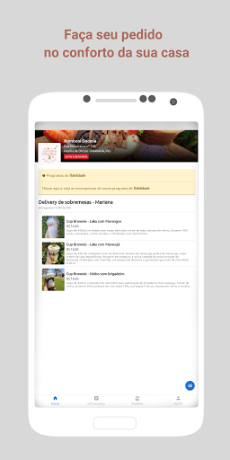Android application Bomboni Doceria screenshort