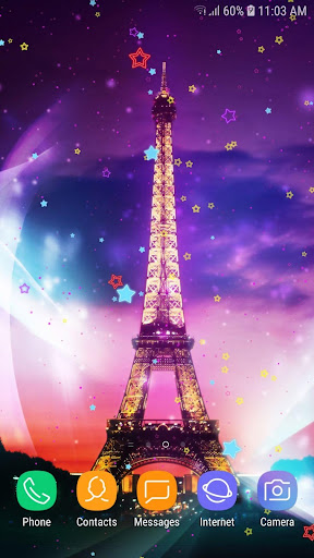 Neon Paris Live Wallpaper