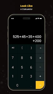 Calculator Lock – Photo Vault